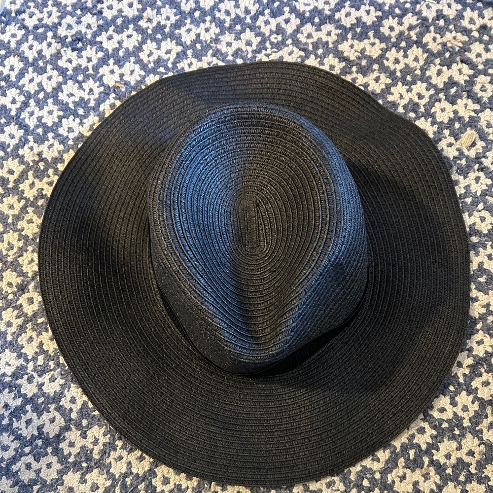 Madewell Ladies Black Fedora Hat S/M